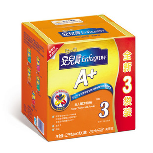 MANJOHNSON/美赞臣 安儿宝A+幼儿配方奶粉 3段1-3岁 1200g/盒