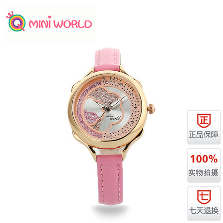 韩国时尚mini<em>品牌</em>高档<em>女士手表</em>简约真皮表带表