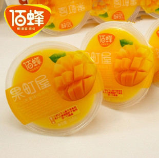  超Q超滑超香浓 好吃 正品 佰蜂果町屋芒果味大椰果布丁果冻 300g