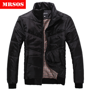  MRSOS 新款男士修身休闲潮式棉衣 棉服冬装清仓外套青年棉袄
