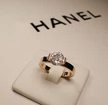 Bulgari incrustaciones de diamantes de Miss Rose Rose Jin Jiezhi oro anillo de boda anillo de diamantes de 14 quilates de oro los anillos de pareja no se borran