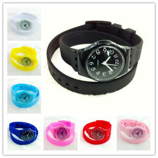  爱情是从告白开始的卓文萱池早早同款手表时尚双层绕圈果冻情侣表