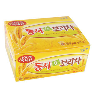  韩国东西大麦茶盒装去油脂喝出好身材300（365）克14年3月到期