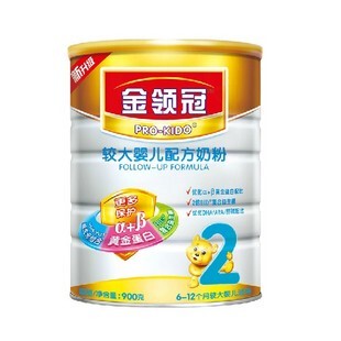  伊利 金领冠较大婴儿900g听装2段 12年10月刮码销售