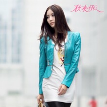 <span class=H>秋水</span><span class=H>伊人</span> 专柜正品2012 代购 修身皮衣613116008