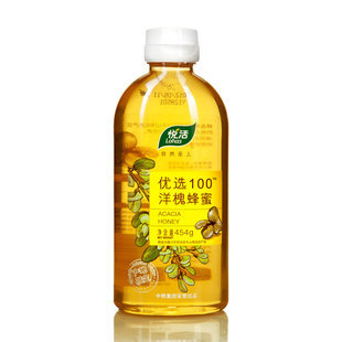 中粮 悦活蜂蜜 优选100洋槐蜂蜜 纯天然 瓶装454g *3包邮