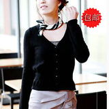 办公室必备永不过时邑高正品纯真丝百搭休闲针织开衫特卖全国包邮