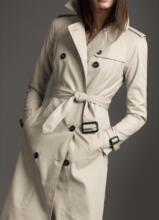 正品代购 巴宝莉burberry2012新款女装/长款纯棉<span class=H>连帽</span>风衣37589831