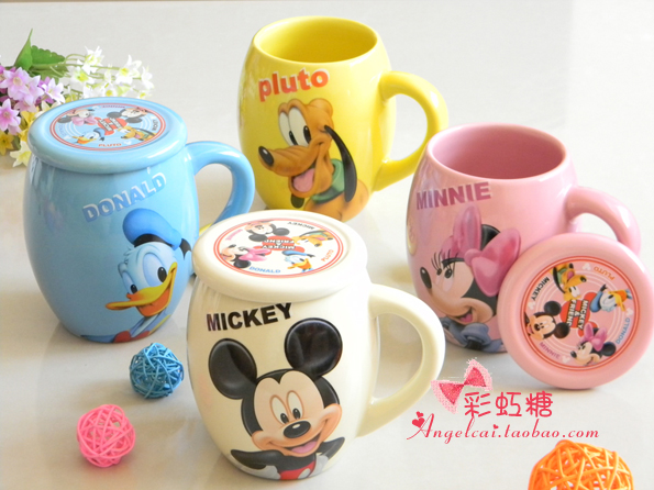 迪士尼Disney原单情侣对杯 大肚杯/马克杯/可爱卡通杯子 迪士尼Disney原单情侣对杯 大肚杯/马克杯/可爱卡通杯子