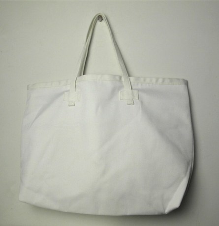 欧美大牌白色帆布时尚女式大购物袋环保袋单肩