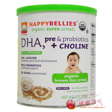 美国Happybellies一段有机DHA益生菌糙米粉 13年10月 富含胆碱