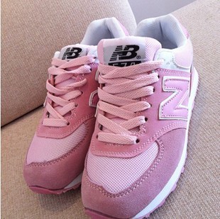 new balance代购正品女鞋新百伦女鞋纽巴伦nb574透气鞋垫甜美粉色