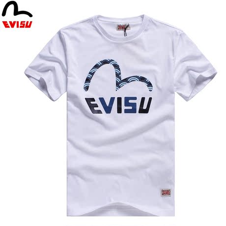 香港it代购 日本潮牌 福神男t恤 evisu 波浪纹大M