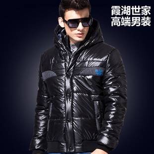  霞湖世家  秋冬新款男装外套 连帽男棉衣 加厚保暖 男士棉服