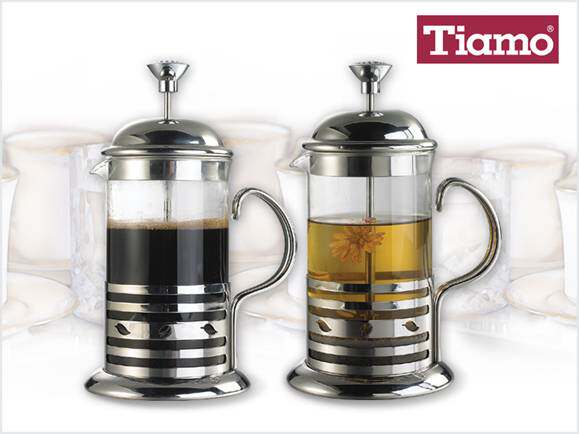 Tiamo新欧风滤压壶/法压壶/冲茶器 4杯 700ml 用咖啡粉咖啡豆