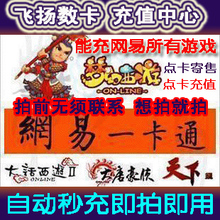 网易一卡通100点/梦幻西游100点天下贰10元点卡/寄售/自动秒充