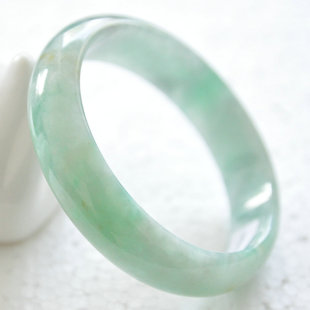  华石翠竹缅甸翡翠手镯a货冰种手镯a货老坑阳翠手镯阳绿手镯送证书