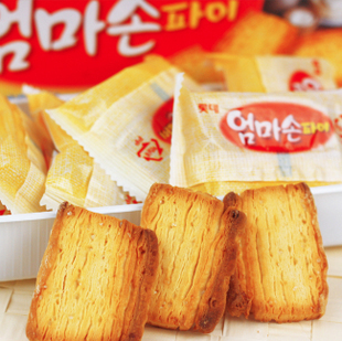  韩国直送 乐天 妈妈手派 千层派 手工饼干 妈妈的味道127g 低卡