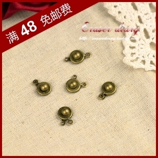  DIY饰品材料配件 9mm 古铜色 复古 链扣 按扣 搭扣