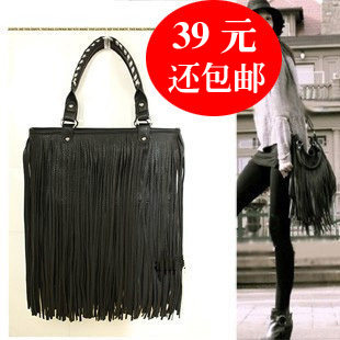 2012新款复古流苏包欧美大牌单肩手拎包斜跨包女包 特价包邮