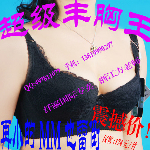 聚胸提胸 纤瀛黑色B08短文胸