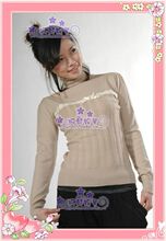 2011年 火爆新款  修身气质 针织衫  米色骏马