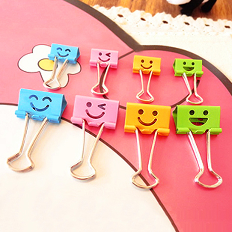 28 Yuan Deli Stationery colour lovely Smile Expression Hollow Metal Binder Clips Purse File Clipin the Electronic Dictionary/Electronic paper book/Stationery , Binding Supplies , Purse/Binder Clips category - from Buy2taobao.com to provide professional Taobao agent buy service