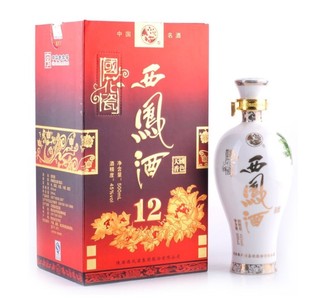  45度 西凤酒 国色天香12年 国花瓷 500ml  产地宝鸡发货 包快递