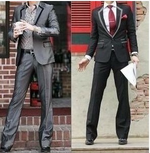  修身男士新郎礼服西服 韩版修身男西装时尚休闲套装 特价