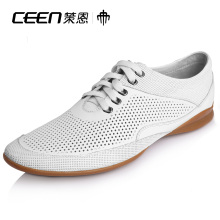 CEEN 策恩夏季男式透气镂空皮鞋 英伦韩版休闲男鞋子X0015
