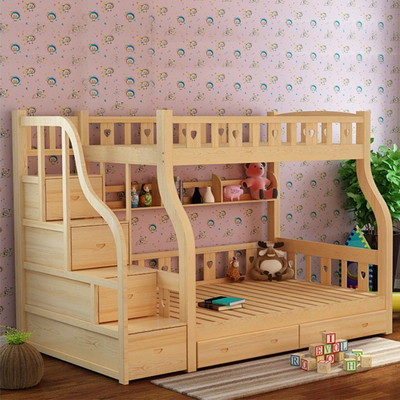 标题优化:特价 包邮实木儿童床上下铺上下床高低床子母床松木双层床母子床
