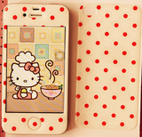 闪钻hello kitty  iphone4 4S 卡通 前后贴纸 全身贴膜 保护膜
