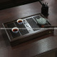 正品汉唐黑紫檀木和合茶盘 实木 茶海 HT-0101（材质证书）赠茶巾