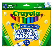 Crayola�����/ǧɫ��]12ɫ��ˮϴ��ͷ���˱�-��ʵ�� 58-7812�ؼ�
