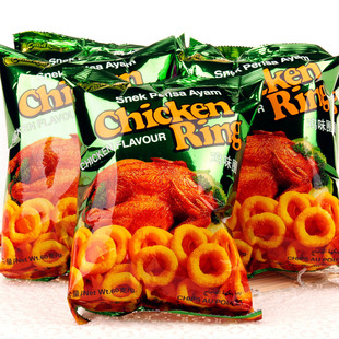  80后经典童年回忆零食美食津田鸡味圈60g膨化食品野餐休闲零食