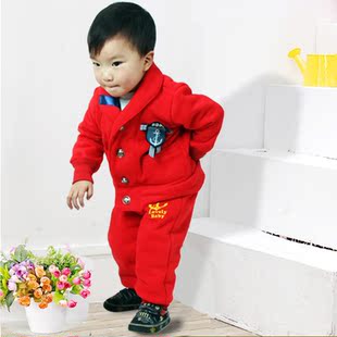  神气狗狗 男童 春秋装童装 儿童卫衣 宝宝套装 学院风 二件套
