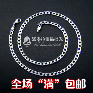  新潮韩版饰品 男合金颈链 保色 蛇骨链瓜子元宝链 项链礼物4107