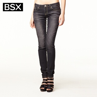 Summer of 2012 new stock recommendation Giordano BSX pants women's complex fashion elastic waves of narrow-body cow 411,006