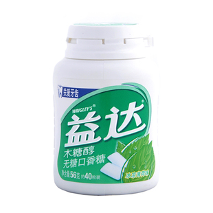  【天猫超市】 益达 薄荷味木糖醇无糖口香糖 56g/瓶