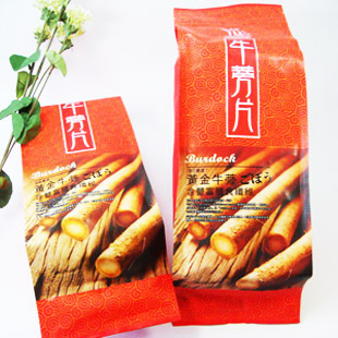  台湾热销 进口特级黄金牛蒡茶 外销精品 养生牛蒡片600g送礼袋