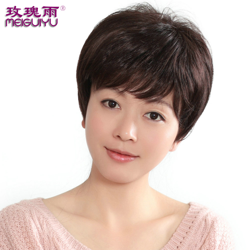 玫瑰雨 女士假发套 中老年知性假发短发女士假发套 妈妈假发在类目 美发护发/假发, 假发, 整顶假发中 - 来自Buy2taobao.com提供专业的淘宝代购服务