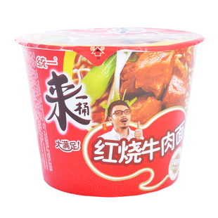  【天猫超市】 统一 来一桶红烧牛肉方便面  105g/桶