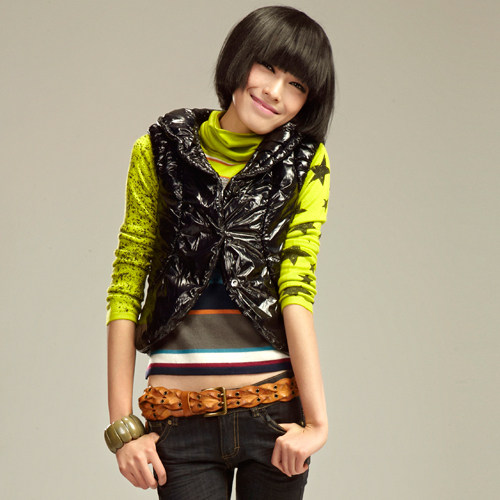 <em>羽绒</em>背心/<em>棉背心</em>,满百包邮 韩版纯色字母 <em>羽绒棉</em>