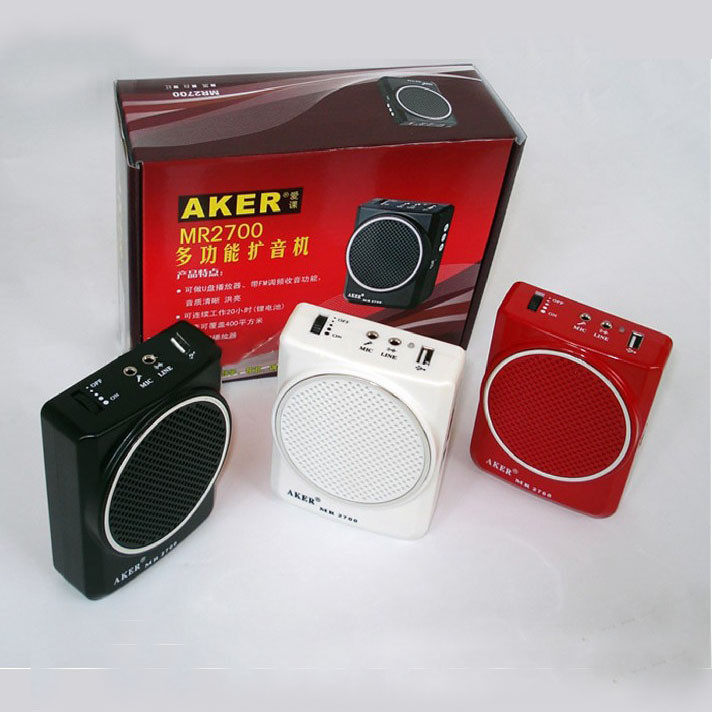 爱课 MR2700 扩音器 教学腰挂 插U盘 小蜜蜂 教师专用 aker 正品