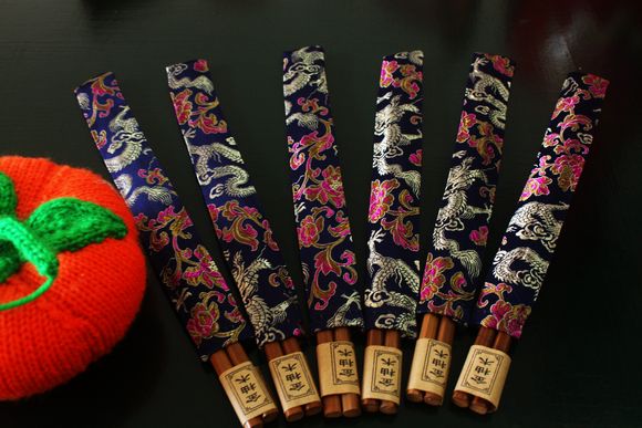 Arts and Crafts Mid-Autumn Festival Special Nanjing Brocade Arts and Crafts Real silk Cloud-pattern brocade Double solid Chopsticks goods in stockin the Tableware , Tableware , Chopsticks category - from Buy2taobao.com to provide professional Taobao agent buy service