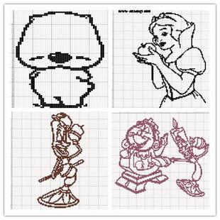 卡通经典图案--<em>毛衣、十字绣</em>专用32-淘宝网