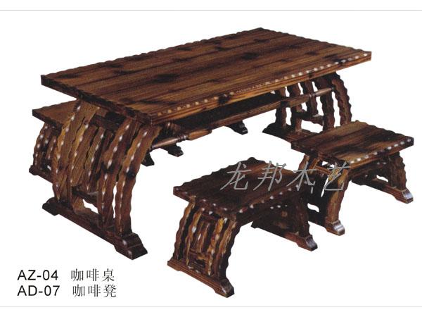 AZ04咖啡桌实木餐桌椅 碳化实木茶几 酒吧家具 茶吧家具 田园桌椅|msdalam kategori perabot kediaman, luar/perabot taman, Meja dan kerusi Kit - dari Buy2taobao.com untuk memberikan perkhidmatan ejen Taobao profesional membeli