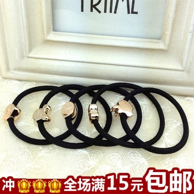 韩国发饰头花皮筋头绳发圈扎头发橡皮筋黑发绳头饰皮套小饰品批发