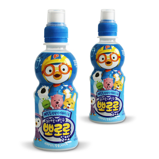  临期特价韩国进口食品宝露露 儿童果味饮料 牛奶味乳酸菌 蓝235ml