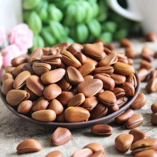  坚果零食 炒货新上市 东北野生开口大颗粒松子 238g